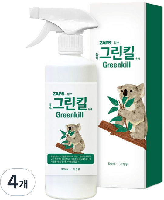 잡스 동북 그린킬 유제, 500ml, 4개