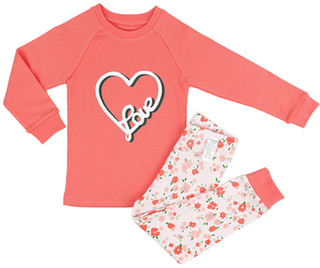 메이키즈 하트인러브 30수 후라이스 상하의 세트