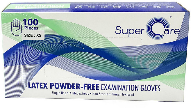 슈퍼케어 라텍스 진료용장갑, 미니(XS), 1개