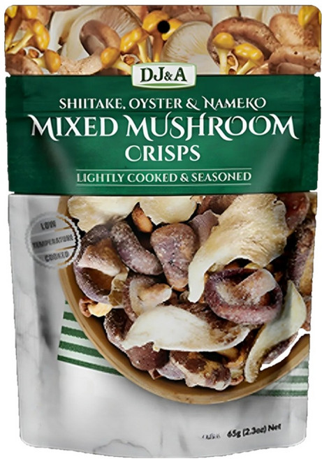 디제이앤에이 믹스드 버섯 크리스프 스낵, 1개, 65g