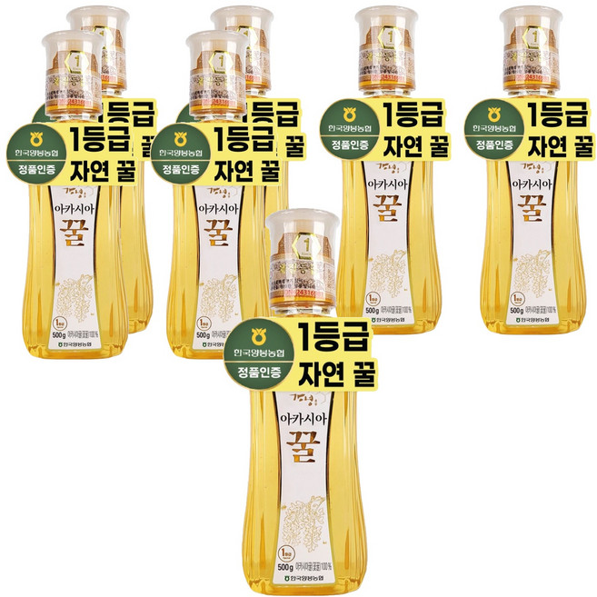 한국양봉 아카시아 꿀, 500g, 7개