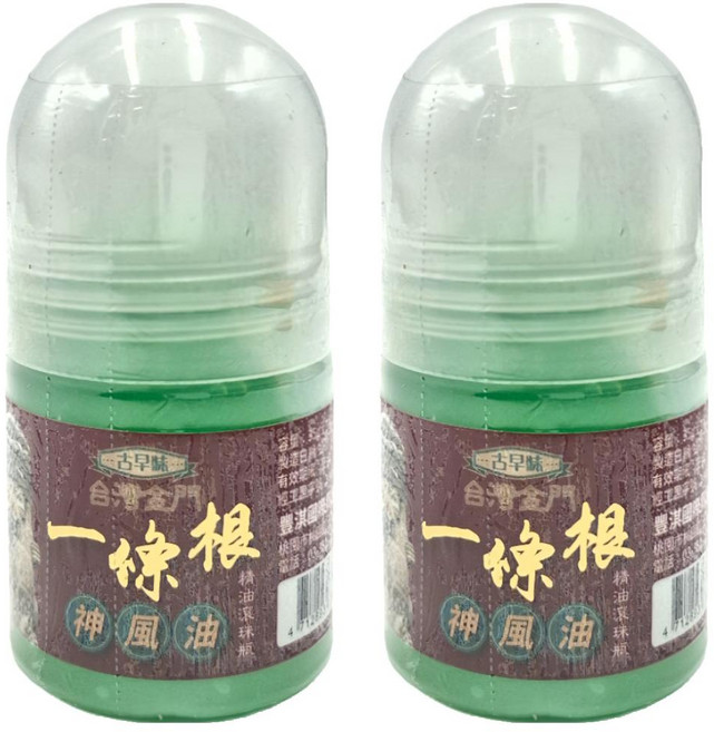 金牌一條根 古早味 一條根神風油滾珠瓶, 1入, 2罐