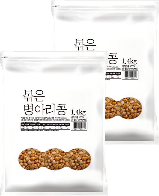 대구농산 볶은 병아리콩 봉, 1.4kg, 2개