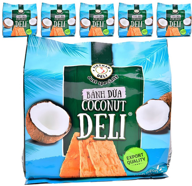 베트남델리 반두아 코코넛 델리 비스킷, 150g, 6개