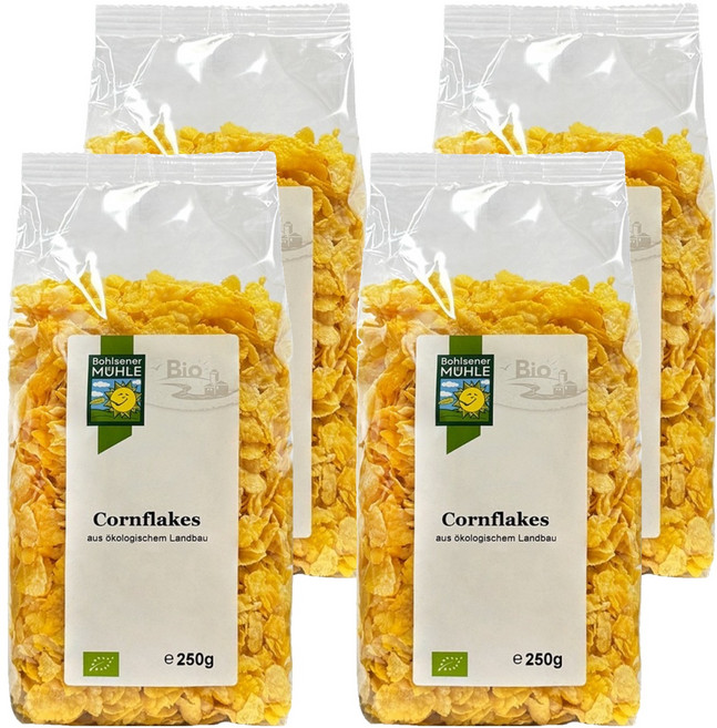 볼제너뮬러 유기농 콘플레이크 시리얼, 4개, 250g