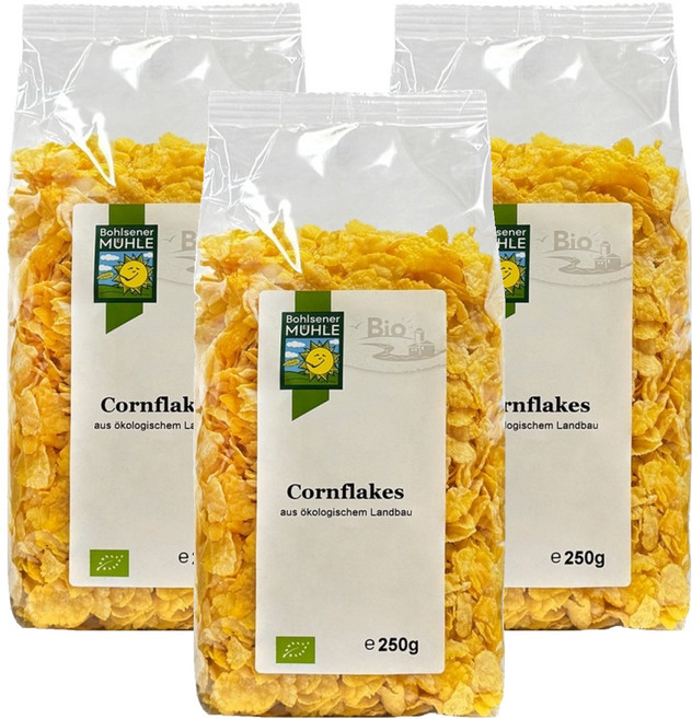 볼제너뮬러 유기농 콘플레이크 시리얼, 3개, 250g
