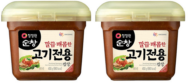 청정원순창 깔끔 매콤한 고기전용 쌈장, 450g, 2개