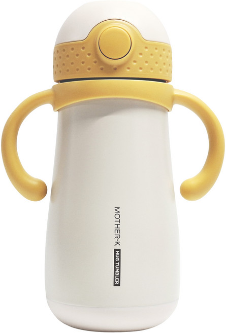 MOTHER-K Hug 防逆流不鏽鋼保溫杯 260g, 薑黃, 350ml, 1個