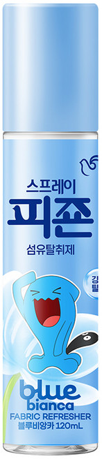 피죤 스프레이 강력 섬유탈취제 블루비앙카, 120ml, 1개