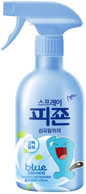 피죤 스프레이 강력 섬유탈취제 블루비앙카, 430ml, 1개