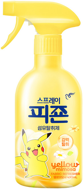 피죤 스프레이 강력 섬유탈취제 옐로미모사, 430ml, 1개