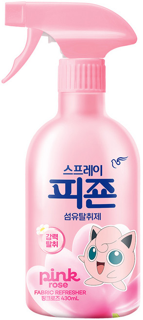 피죤 스프레이 강력 섬유탈취제 핑크로즈, 430ml, 1개