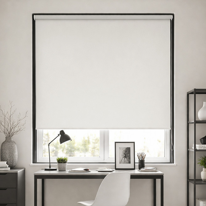 Nuguna 免鑽孔壓縮式遮光捲簾