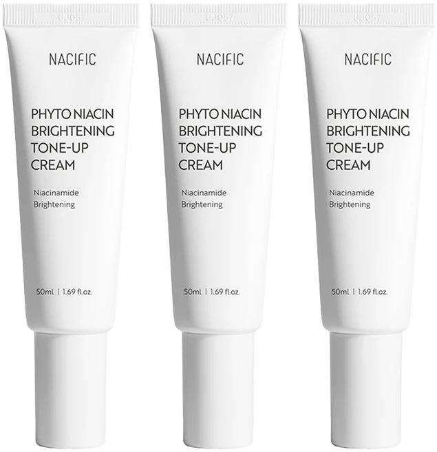 네시픽 피토 나이아신 브라이트닝 톤업크림, 50ml, 3개 - 쿠팡