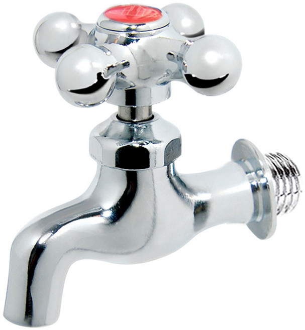 십자 가로 온수용 수도꼭지, 1개