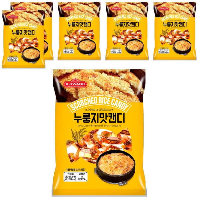 ILKWANG 香醇鍋巴糖, 280g, 6袋
