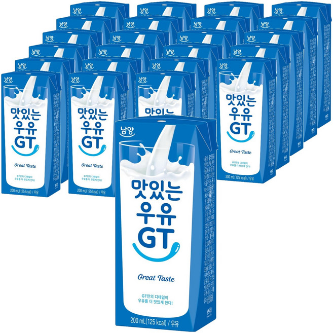 맛있는우유GT 멸균우유, 200ml, 24개