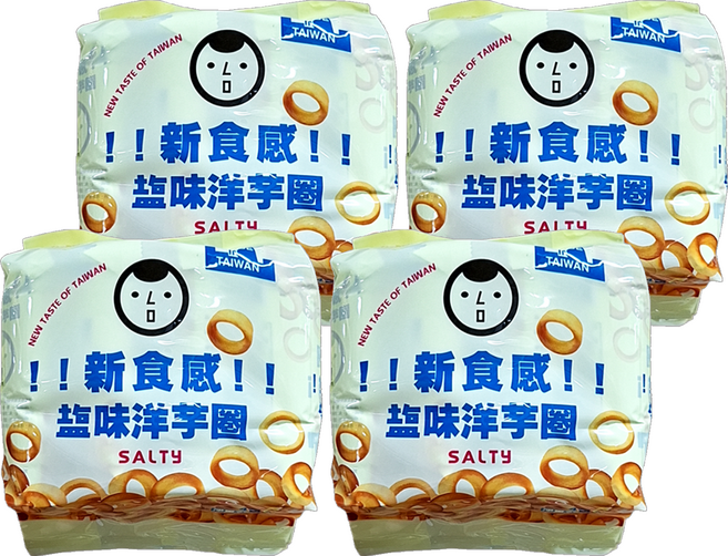 Chiao-E 巧益 鹽味洋芋圈, 72g, 4袋