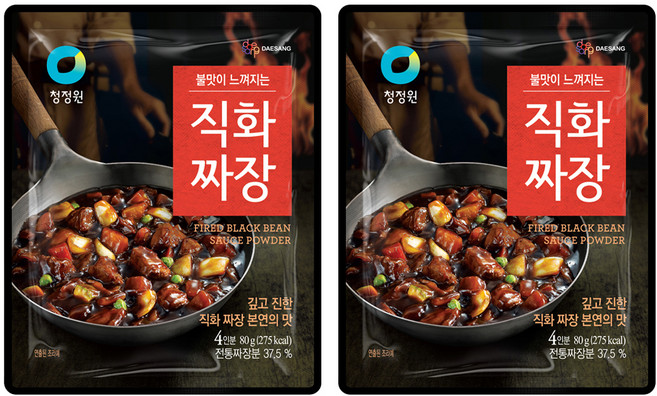 청정원 직화짜장 분말, 80g, 2개