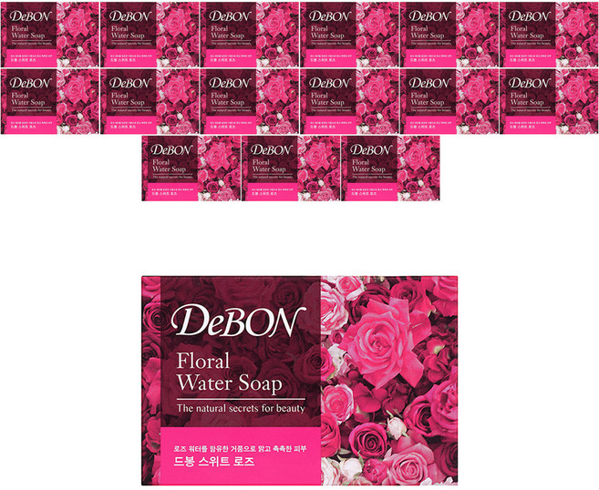 드봉 비누 스위트 로즈, 100g, 16개입