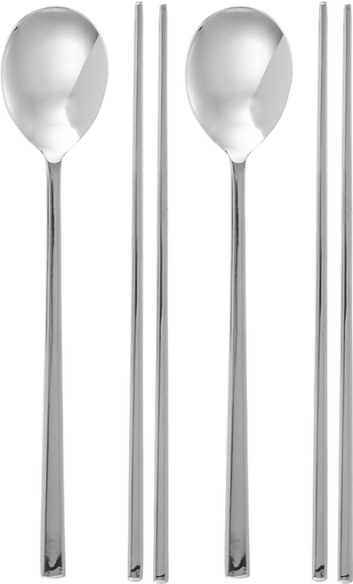 comet 韓國產不銹鋼成人餐具組, 湯匙 + 筷子, 2組