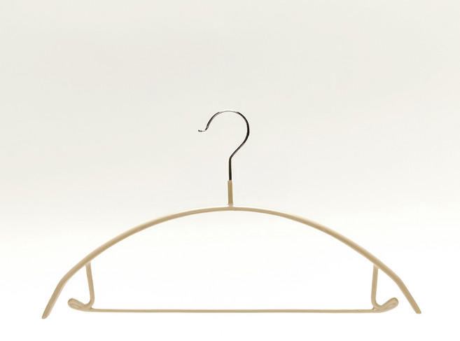 진심감성 고리회전형 논슬립 어깨뿔방지 옷걸이, 베이지, 10개