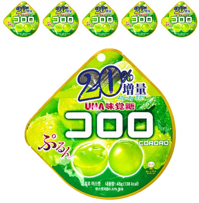 코로로 머스캣맛 젤리, 48g, 6개