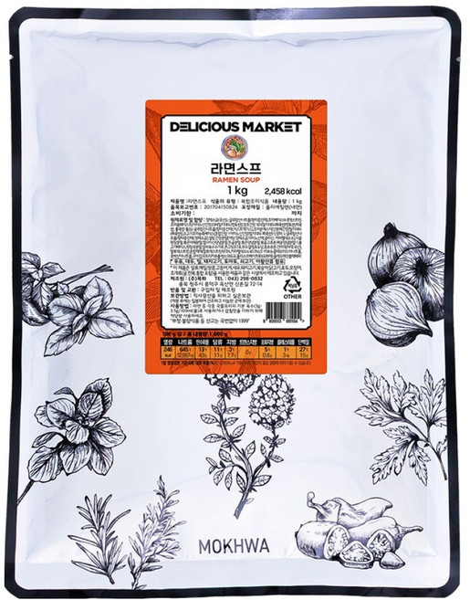 딜리셔스마켓 라면스프 조미료, 1kg, 1개