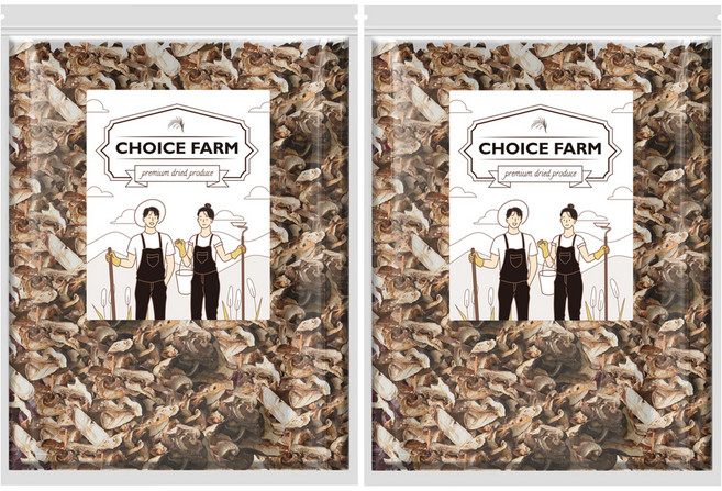 초이스팜 건표고버섯 표고채, 1kg, 2개