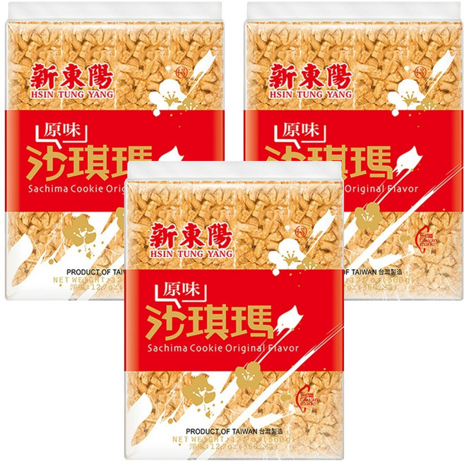 新東陽 原味沙琪瑪, 360g, 3袋