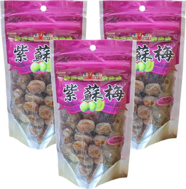 Onlyone 海龍王 紫蘇梅, 200g, 3包