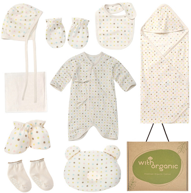 위드오가닉 신생아용 출산선물 10종