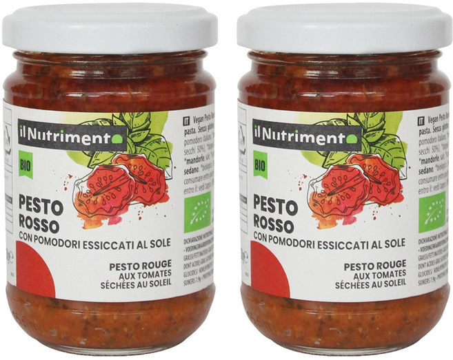 일뉴트리멘토 유기농 레드 페스토 로쏘, 130g, 2개