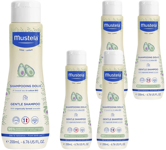 무스텔라 젠틀 샴푸, 200ml, 5개 - 쿠팡