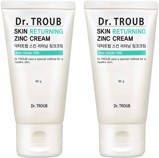 시드물 닥터트럽 스킨 리터닝 징크크림, 60g, 2개