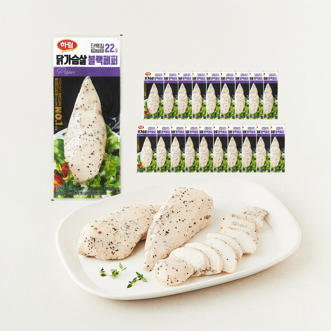 하림 닭가슴살 블랙페퍼, 100g, 20개, 1개입