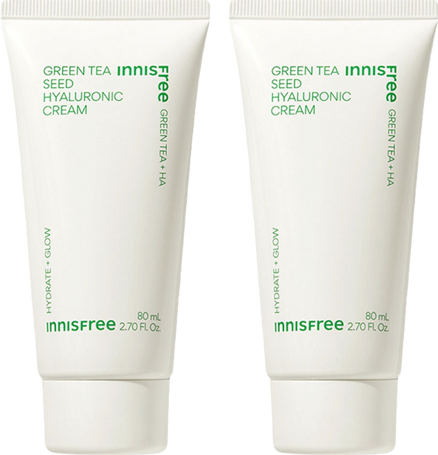 이니스프리 그린티 씨드 히알루론산 크림, 80ml, 2개
