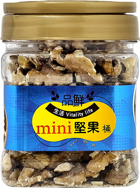 品鮮生活 mini堅果桶 原味核桃, 200g, 1桶