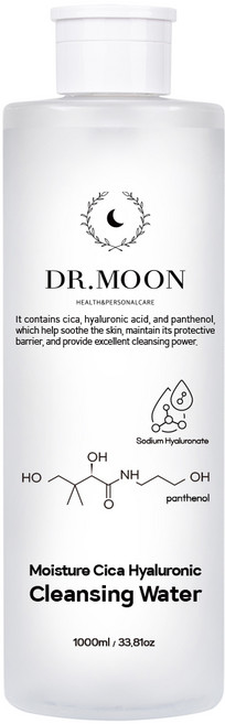 닥터문 촉촉한 시카 히알루로닉 클렌징워터, 1개, 1L