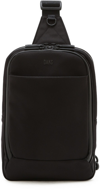 DAKS 男士輕量單肩包, 黑色