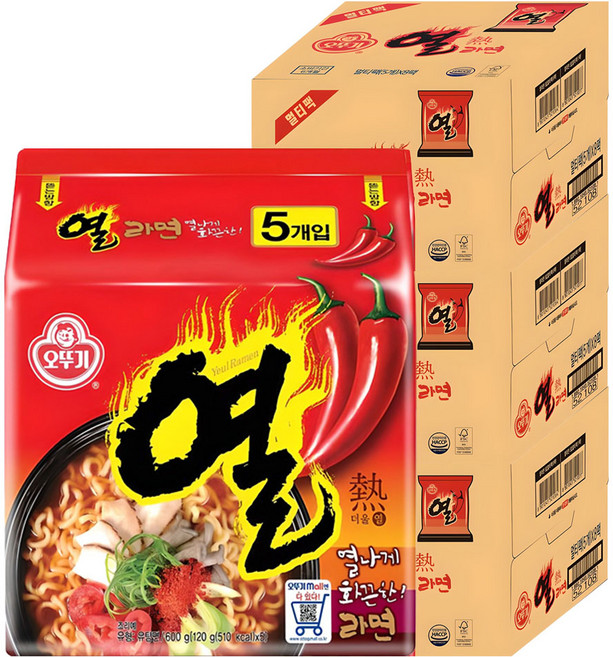 오뚜기 열라면 120g, 120개