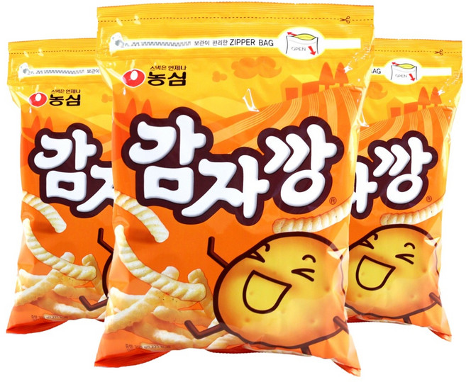 농심 감자깡, 250g, 3개