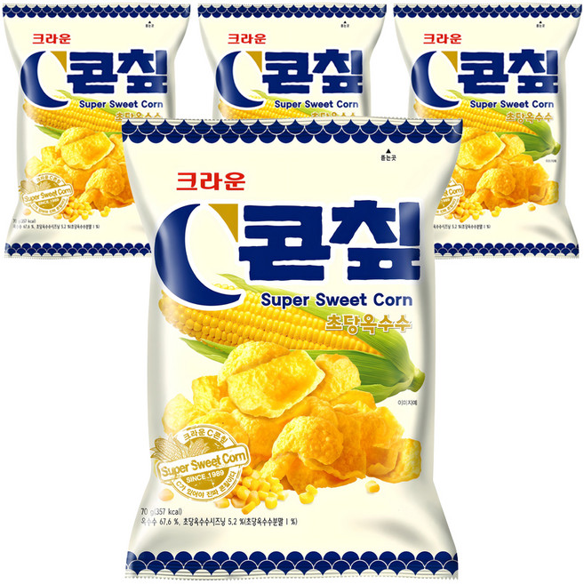 콘칲 초당 옥수수, 70g, 4개