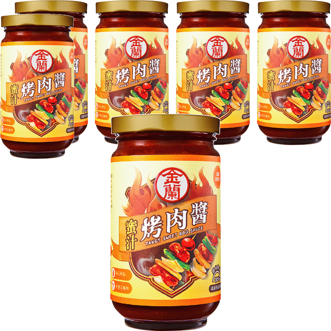 KIMLAN 金蘭 蜜汁烤肉醬, 240g, 6罐