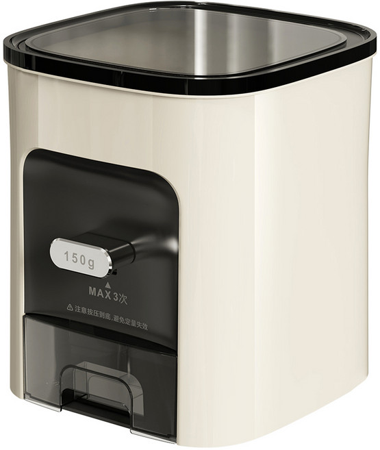 키볼리 모던 라이스키퍼 원터치 계량 쌀통, 화이트, 1개