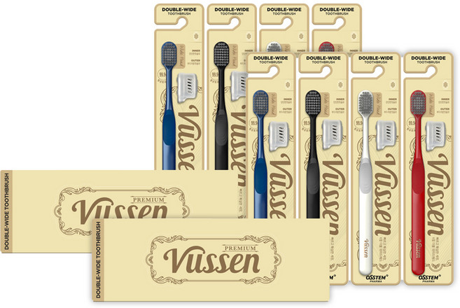 오스템파마 뷰센 더블와이드 칫솔, 4개입, 2개