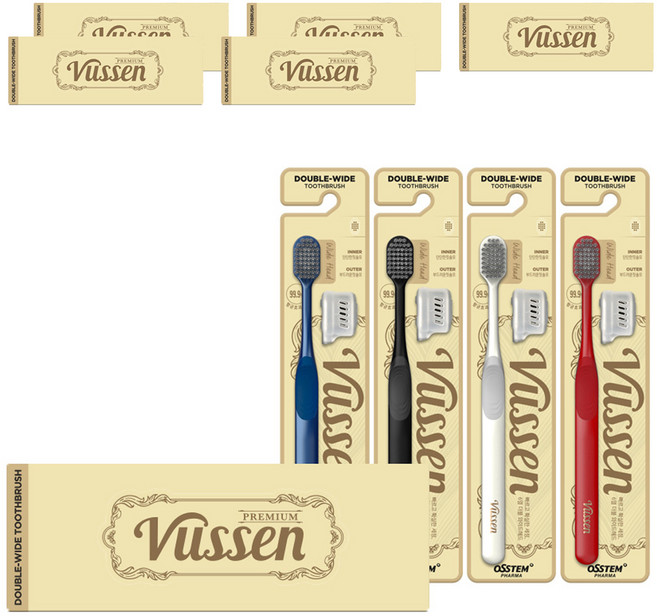 오스템파마 뷰센 더블와이드 칫솔, 4개입, 6개