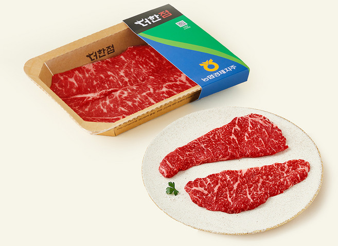 농협경제지주 더한점 채끝 1+등급 구이용 (냉장), 1개, 200g