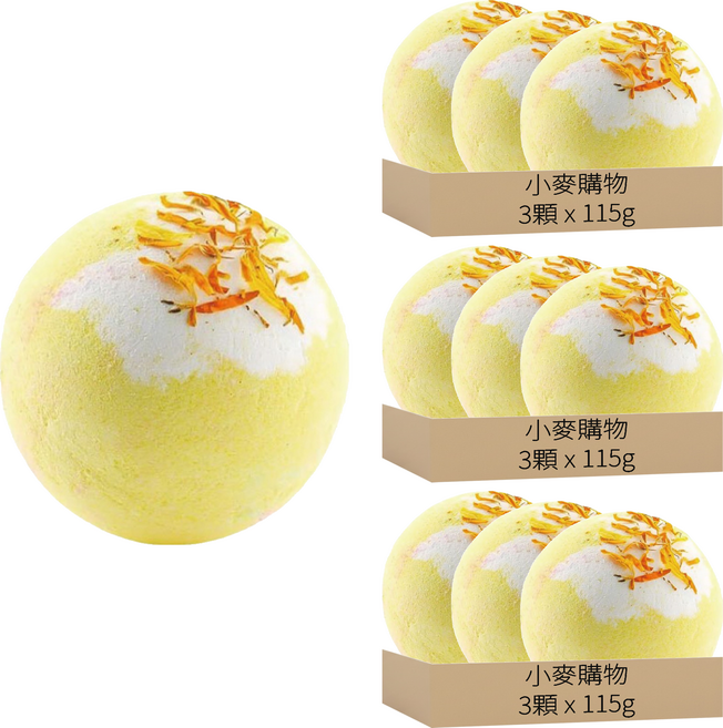 小麥購物 香氛沐浴球 G191, 115g, 9顆