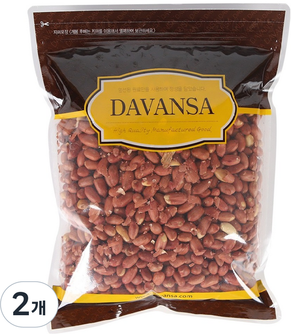 다반사 볶음땅콩, 1kg, 2개